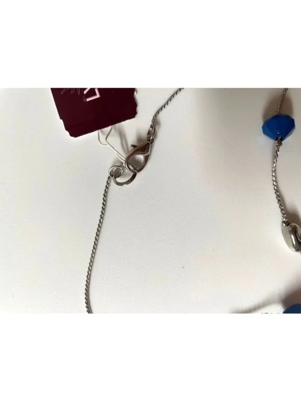 Silver-tone Beaded Necklace